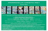 PARROQUIA CRISTO REY - parish.ckseattle.org 07 02 2017.pdf · Bautismo de Niños: uarto sábado de cada mes de Enero a Noviembre. Primera Comunión y Programa RCIA ~Rito de Iniciación