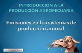 Emisiones en los sistemas de producción animal · Emisiones en los sistemas de producción animal Vet. Karen Williams 1 . Cambio Climático “Alteración de la composición de la