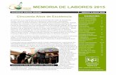 MEMORIA DE LABORES 2015uvg.edu.gt/ccss/doc/Memoria_labores_2015_CCSS.pdf · Gobierno de la República confirió la Orden ... 340. Guatemala: Ministerio de Cultura y Deportes ... Healthcare