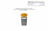 Instrucciones de uso Medidor de campo eléctrico PCE-EM29 · Medidor de campo eléctrico PCE-EM29. Fax: 1 PCE Instruments Chile SPA PCE Ibérica S.L. RUT 76.423.459-6 ... (polvo,