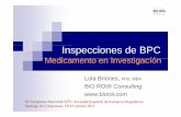 Inspecciones de BPC - SEFH | Sociedad Española de ... · CRD,,yg documentos fuente y demás registros. ... (EU)Directiva2001/20/CEensayosclínicos(EU) Directiva 2001/20/CE ensayos