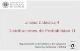 Distribuciones de Probabilidad II - estdg.blogs.upv.esestdg.blogs.upv.es/files/2018/03/PresentacionUD4_2.pdf · Esta presentación corresponde a la Parte II de la Unidad Didáctica