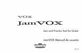Jam and Practice Tool for Guitar - korg- · PDF fileFunciones adicionales de las librerías y ... secciones de este Manual de Usuario para sacar todo el ... de ampliﬁcador y Seleccionar