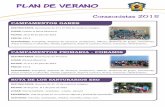 ACTIVIDADES DE PLAN DE VERANO - Corazonistas …corazonistasvitoria.com/wp-content/uploads/2016/03/Plan-verano.pdf · CAMPAMENTOS PRIMARIA -CORAMIS PLAN DE ... Campo de acción social