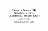 Cáncer de Pulmón 2016 Novedades y Claves Una mirada al ...basesbiologicascancer.com/wp-content/uploads/2016/05/1040_M6.3_Dr... · Heterogeneidad Cancer de Pulmon Science. 2014,