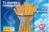 interior 24 pag - TTIPportal.ugt.org/serviciossociales/trabajasinhumos.pdf · 2012-03-17 · imponer a un trabajador que no fume en el centro de trabajo, ... Los empresarios tiene