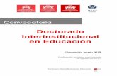 Publicación próxima convocatoria - posgrados.ibero.mxposgrados.ibero.mx/sites/default/files/2018-01/CONVOCATORIA DIeE... · aproximaciones pedagógicas al aspecto valoral. b) Educación