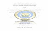 UNIVERSIDAD CENTRAL DEL ECUADOR FACULTAD DE … · Presupuesto para la creación del Departamento de Auditoría ... Principios De Control Interno ... implementation, feedback and