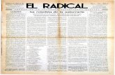 EL RADICAL La rebelión de la autocracia - ifc.dpz.es · EL RADICAL ÓRGANO DE LA JUVENTUD REPUBLICANA RADICAL Zaragoza 13 de Agosto de 1932 Redacción y Administracion Plaza de la