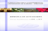 UNIVERSIDAD DE ALMERÍA – ANECOOPnevada.ual.es/fincaexp/descargas/memoria_actividades06_07.pdf · ... planteando y ejecutando proyectos ... § GENÉTICA Y FISIOLOGÍA DE LOS PROCESOS