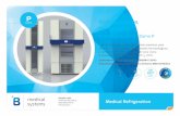 P Refrigeradores GAMA de farmacia - bmedicalsystems.com · Los refrigeradores de farmacia están previstos para ... Sensor de temperatura ambiente °B Connected - Software universal