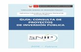 GUÍA: CONSULTA DE PROYECTOS DE INVERSIÓN PÚBLICA · MANUAL DE USUARIO 3 MÓDULO DE CONSULTA DE PROYECTOS DE INVERSIÓN PÚBLICA El Módulo de Consulta de Proyectos de Inversión