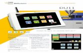 DU11, hoja de especificaciones, ES (A00858 (Plásticos ... · Servidor MES Clientes Ethernet Ethernet WDL-Server DU2P Especificaciones técnicas Pantalla táctil • LCD de color