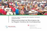 Avances, logros e impactos de la Gestión Territorial ...bibliotecadelagua.sirh.gob.bo/docs/pdf/94.pdf · Mancomunidad de Municipios de la Región Andina de Cochabamba (MMRAC) Esta