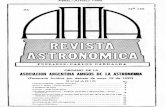 RA165 - Asociación Argentina Amigos de la Astronomía · ASOCIACION ARGENTINA AMIGOS DE LA ASTRONOMIA COMISION DIRECTIVA Presidente . Vicepresidente Secretaria . Prosecre tar i O