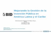 La experiencia del BID en el apoyo a la Modernización de ...conferencias.cepal.org/politica_fiscal2015/Miercoles 11/Pdf/G Chona... · Bolivia Peru Mexico* Nicaragua Guatemala Uruguay
