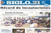 SIGLO - Noticias de Guatemala · kiara.deleon@siglo21.com.gt cocaína, valorados en unos $19.4 millones y capturó a dos personas que transpor-taban este alijo. La segunda incautación