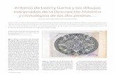 Antonio de León y Gama y los dibujos - mesoweb.com · que, si bien contenía los grabados de la Coatlicue y la Piedra del Sol correspon - dientes a la primera parte, carecía de