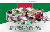 PROGRAMA ANUAL DE TRABAJO 2018 - gob.mx · COMISIÓN NACIONAL DE CULTURA FÍSICA Y DEPORTE PROGRAMA ANUAL DE TRABAJO 2018 3. PRESENTACIÓN. ... contribuyendo a la disminución del