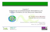 Comité7 Impacto de la Contaminación Atmosférica y el ... Flores.pdf · • Los aumentos de temperatura generarán incrementos en la demanda de energía eléctrica ... de elevación
