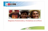Registro Feminicidio y Tentativas en el Perú · • Cometido por cualquiera de las personas comprendidas enCometido por cualquiera de las personas comprendidas en ... alimentos,