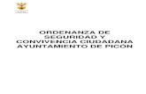 ORDENANZA DE SEGURIDAD Y CONVIVENCIA CIUDADANA ...picon.es/wp/wp-content/uploads/2018/03/O11_Ordenanza_de... · Destino de las multas impuestas Artículo 152.- Rebaja de la sanción