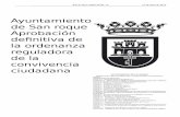 Página 10 - San Roque | Ilustre Ayuntamiento · Destino de las multas impuestas Artículo 168.- Pago inmediato de las sanciones. Artículo 169.- Sustitución de multas y reparación