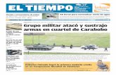 PREGUNTA DE LA SEMANA: Grupo militar atacó y sustrajo ...media.eltiempo.com.ve/EL_TIEMPO_VE_web/80/diario/docs/... · del universo al adueñarse de la presea de bronce en la justa