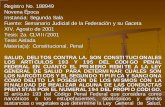 Registro No. 188949 Novena Época - tribunalmmm.gob.mx · artículo 73, fracciones XVI y XXI, de la Constitución Política de los Estados Unidos Mexicanos, está facultado para dictar