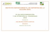 REPUBLICA DE COLOMBIA GOBERNACION DE LA GUAJIRA …indeportesguajira.gov.co/wp-content/uploads/2015/02/PLAN-ANTICORRU... · Ley 850 de 2003, Por la cual se reglamentan las Veedurías