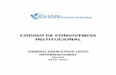 CÓDIGO DE CONVIVENCIA .cÓdigo de convivencia institucional unidad educativa liceo internacional