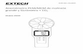 Anemómetro PCM/MCM de molinete grande y Sicrómetro CO2translate.extech.com/instruments/resources/manuals/AN320_UM-es.pdf · 1. Lectura de la ... 7. Símbolo de unidad de medida