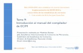 Tema 9: Introducción al manual del compilador de … · 2015-05-01 · Capítulo 11 Vinculación de las esta dísticas de comercio y de negocios Taller sobre ECIM, San José, 1-5