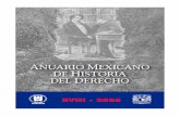 ANUARIO MEXICANO DE HISTORIA DEL DERECHO - UNAMhistorico.juridicas.unam.mx/publica/librev/rev/hisder/cont/18/pr/... · Un desconocido cedulario de la Audiencia de la Nueva Galicia