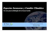 Cambio Climatico y Especies Invasoras - …³n y Antecedentes: Impacto de las EI sobre la biodiversidad Especies Invasoras y Cambio Climático Especies invasoras Pérdidas en la producción