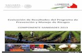 Evaluación de Resultados del Programa de Prevención y Manejo de … · MIR Matriz de Indicadores de Resultados OIEDRUS Oficina Estatal de Información para el Desarrollo Rural Sustentable