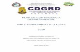 PLAN DE CONTINGENCIA DEPARTAMENTAL PARA TEMPORADA DE … · 7.3.2.1 Cruz Roja Colombiana ... Según la oficina de gestión de riesgos de la gobernación del Putumayo, con la Ley 1523