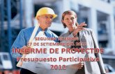 PROCESO DE PRESUPUESTO PARTICIPATIVO 2012 · Proyecto piloto de prevención de conductas de riesgo y fortalecimiento de ... IMPLEMENTACIÓN DE SISTEMA DE INTERCONEXIÓN ENTRE CÁMARAS