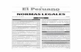Publicacion Oficial - Diario Oficial El Peruano · de la Convocatoria FONIPREL 2014 534394 R.S. N° 057-2014-EF.- Autorizan viaje de funcionario del Ministerio a la Confederación