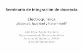 Seminario de integración de docencia - depa.fquim.unam.mxdepa.fquim.unam.mx/amyd//archivero/Semana2a_22803.pdf · inorgánica, síntesis orgánica), electrocatálisis, electroquímica