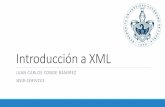 Introducción a XML - climate.cs.buap.mxclimate.cs.buap.mx/CondeJC/cursos/Material/WebTechnologies_/Notas/... · Identificar el nombre del autor y el título del documento –los