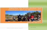 Informe de actividades del Contrato del río Matarrañacontratoderiomatarranya.org/documentos/Informe_Activ_14_15.pdf · Secretaría Técnica del Contrato del río Matarraña Página