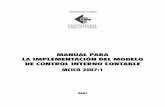 Manual para la IMpleMentacIón del Modelo de …santamargarita.gov.co/intranet/pdf/Control Interno/Manual...Manual para la IMpleMentacIón del Modelo de control Interno contable PRESENTACIÓN
