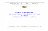 PLAN NACIONAL DE ELECTRIFICACION RURAL (PNER) PERIODO …extwprlegs1.fao.org/docs/pdf/per153304anx1.pdf · PLAN NACIONAL DE ELECTRIFICACION RURAL PERIODO 2016 ... 11.- PLAN NACIONAL
