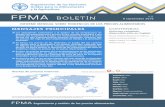 FPMA Boletín #8, 9 septiembre 2016 - fao.org · Bolivia Brazil Chile Lesotho Malawi Namibia Maíz Nigeria Sudán del Sur ... (marzo/febrero). La eliminación de los impuestos y los