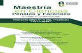 Maestría en Ciencias - Derechoderecho.fuac.edu.co/docderecho/PEP_CIENCIAS_PENALES_FORENSES.pdf · la filosofía de las ciencias, las ciencias penales y forenses, la geo- grafía