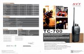 Portable TC700 ES 20150907 - Hyterahytera.proyectcom.com/pdf/Analogo_TC-700Ex.pdf · comprobación de seguridad procedente del centro de despacho u otra radio autorizada, se activa