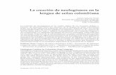 La creación de neologismos en la lengua de señas colombianabibliotecadigital.univalle.edu.co/bitstream/10893/3510/1/Art01-277.pdf · lengua para nuevas funciones comunicativas ...