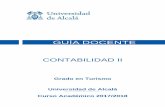CONTABILIDAD II - uah.es · Contabilidad II es una disciplina que mediante la captación, medida y representación de la actividad de intercambio de las empresas, tiene la finalidad