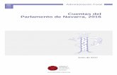 Parlamento de Navarra, 2016camaradecomptos.navarra.es/imgx/informes/2017/InformeComptos1717... · Mesa de la Comisión Permanente del Parlamento el 15 de junio de 2007 y sus modificaciones